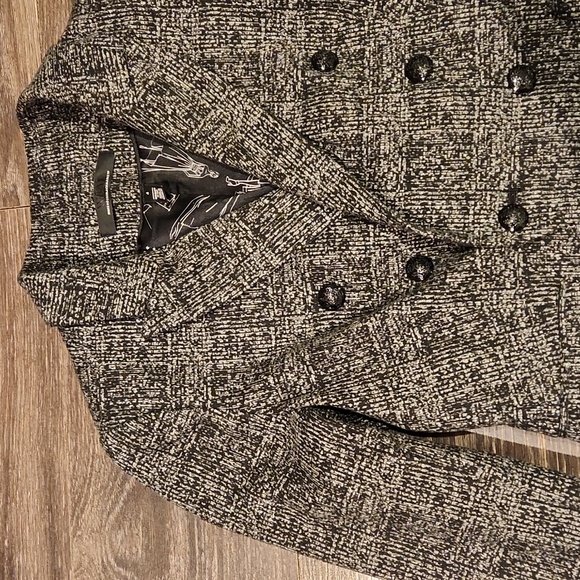 ❤️ NWOT! WHITE HOUSE BLACK MARKET KNIT PLAID STUDIO BLAZER JACKET, 4 - Picture 3 of 11